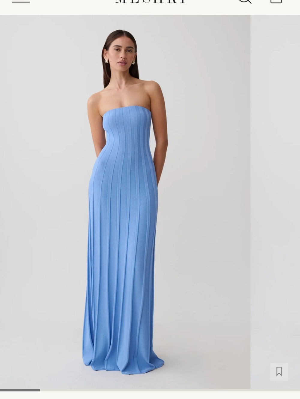 Meshki Pia Periwinkle Knit Maxi